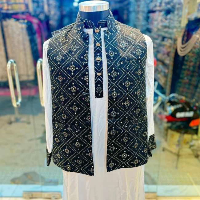Premium Rewan Sequence Koti~Panjabi Set(5 টি কালারের আছে)
